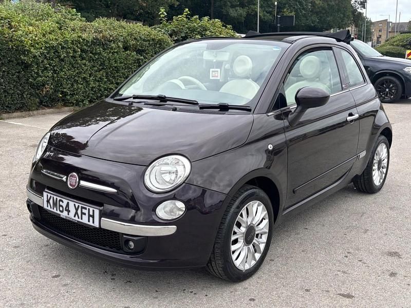 Mauve/purple Used 2014 Fiat 500 Lounge Cabriolet | £4,950 (Fair price) - Image 1/4
