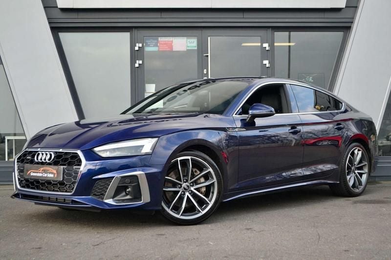 Used Audi A5 S-Line 245 HP (180 kW) 2021 Blue Coupe