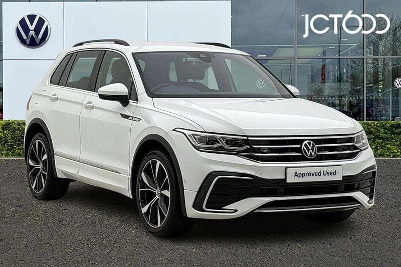 White Used 2023 VW Tiguan R-line SUV | £28,508 (A bit pricey) - Image 1/4