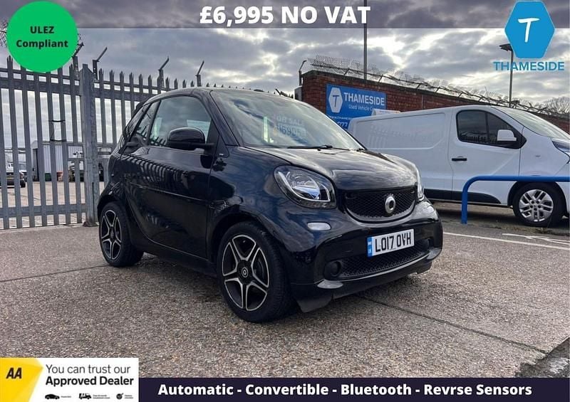Used Smart ForTwo Cabrio Premium 71 HP (52 kW) 2017 Black Cabriolet