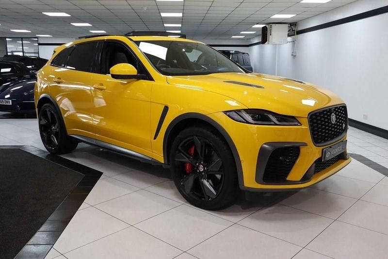 Yellow Used 2022 Jaguar F-Pace SVR SUV | £57,849 - Image 1/4