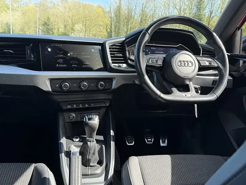 Used Audi A1 Sportback Black Edition 110 HP (80 kW) 2021 Red Hatchback