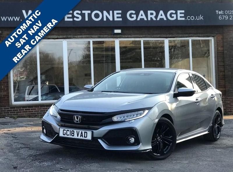 Silver Used 2018 Honda Civic Sport Hatchback | £12,445 (Fair price) - Image 1/4