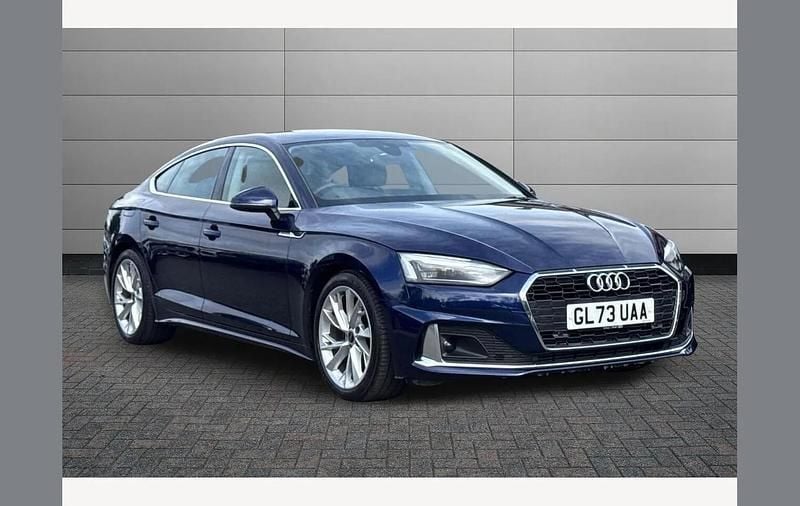 Used Audi A5 Sportback Sport 245 HP (180 kW) 2023 Blue Hatchback