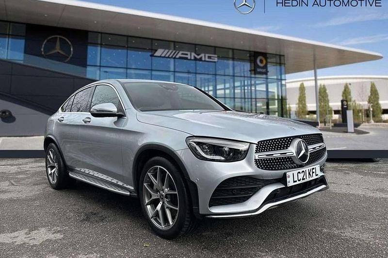 Used Mercedes GLC300 AMG line 2021 Silver Coupe