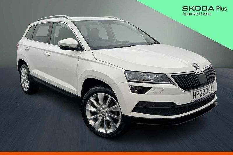 Used Skoda Karoq SE L 110 HP (80 kW) 2022 Candy white SUV