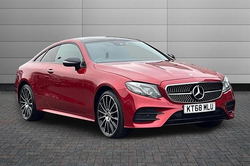 Hyacinth red Used 2019 Mercedes E400 AMG line Coupe | £25,490 (Fair price) - Image 1/4
