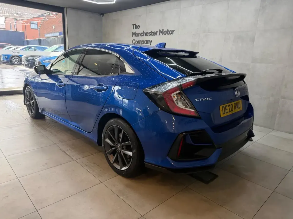 Begagnad Honda Civic SR 126 HK (92 kW) 2020 Blå Halvkombi