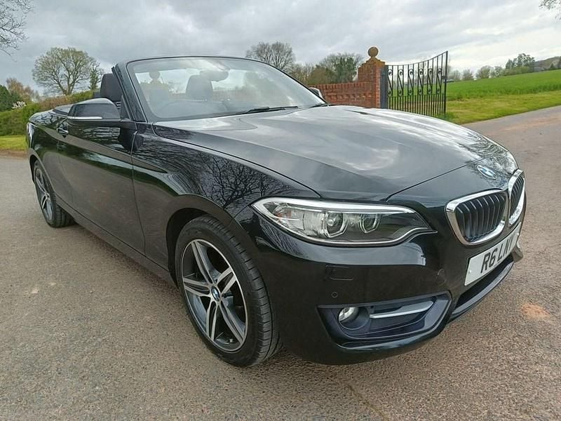 Used BMW 220 Sport Line 2016 Black Cabriolet