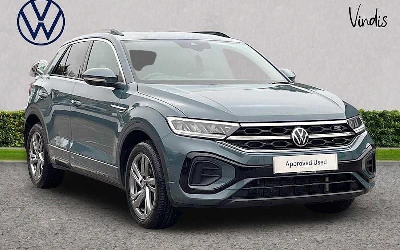 Blue Used 2024 VW T-Roc R-line SUV | £26,329 (A bit pricey) - Image 1/4