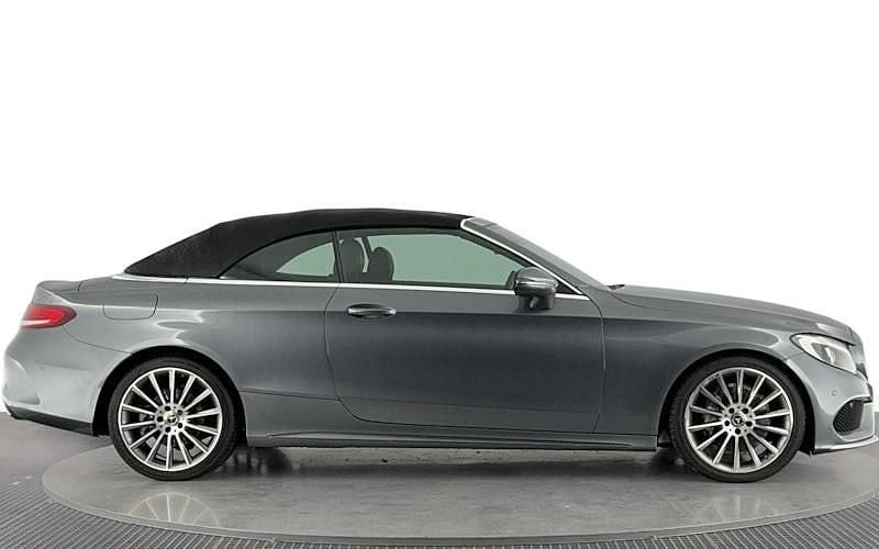 Used Mercedes C220 AMG line 170 HP (125 kW) 2018 Grey Cabriolet
