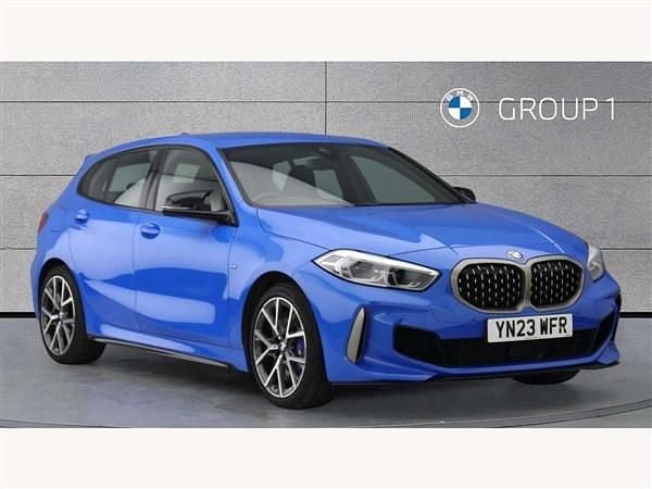 Blue Used 2023 BMW M135 Shadowline Hatchback | £28,250 (Fair price) - Image 1/4