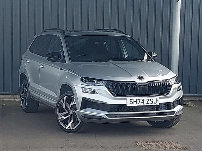 Silver Used 2024 Skoda Karoq SportLine SUV | £26,698 (A bit pricey) - Image 1/4