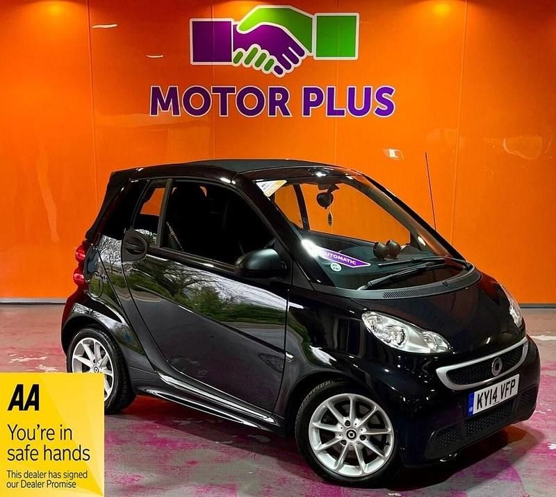 Used Smart ForTwo Cabrio Passion 71 HP (52 kW) 2014 Black Cabriolet