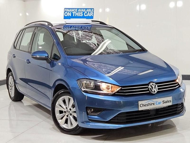 Used VW Golf Sportsvan SE 110 HP (80 kW) 2015 Blue MPV