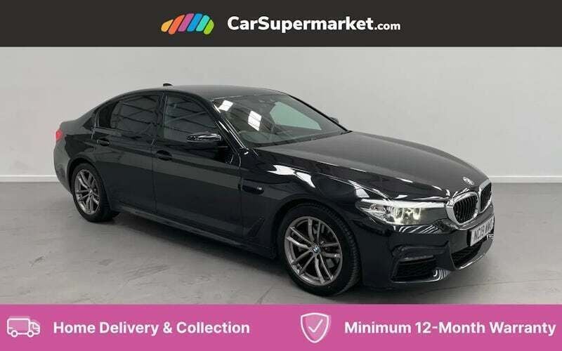 Black Used 2019 BMW 520 M Sport Sedan | £18,197 (Good price) - Image 1/4