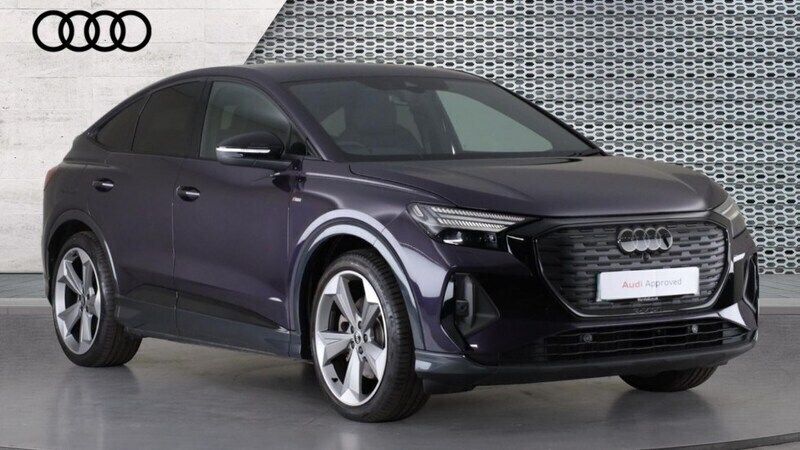 Mauve/purple Used 2024 Audi Q4 e-tron Black Edition SUV | £38,013 (Fair price) - Image 1/4