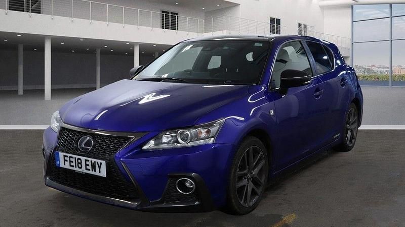 Used Lexus CT200h Sport Line 2018 Blue/black Hatchback