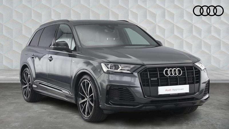 Grey Used 2022 Audi Q7 Black Edition SUV | £44,350 (Fair price) - Image 1/4
