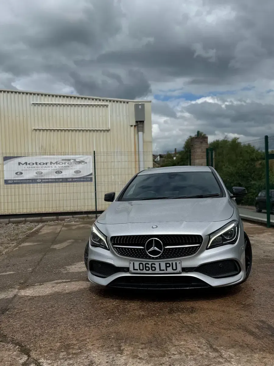 Used Mercedes CLA220 AMG line 177 HP (130 kW) 2017 Silver Coupe