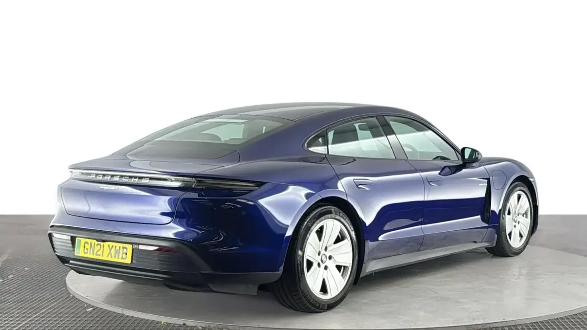 Used Porsche Taycan Performance Package 300 kW (408 HP) 2021 Blue Sedan