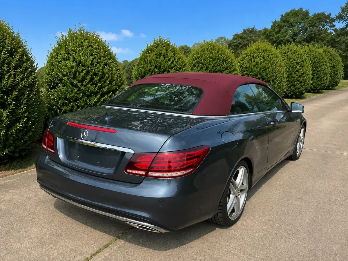 Used Mercedes E220 AMG line 177 HP (130 kW) 2015 Grey Cabriolet