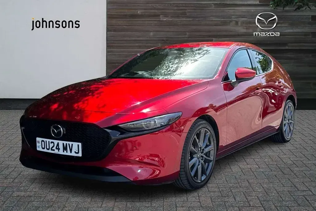 Used Mazda 3 Exclusive-Line 120 HP (88 kW) 2024 Red Hatchback
