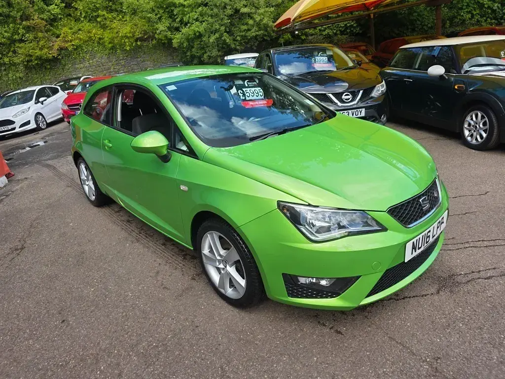 Used Seat Ibiza FR 90 HP (66 kW) 2016 Green Hatchback