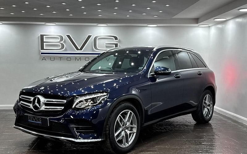Used Mercedes GLC220 AMG line 170 HP (125 kW) 2017 Blue Estate