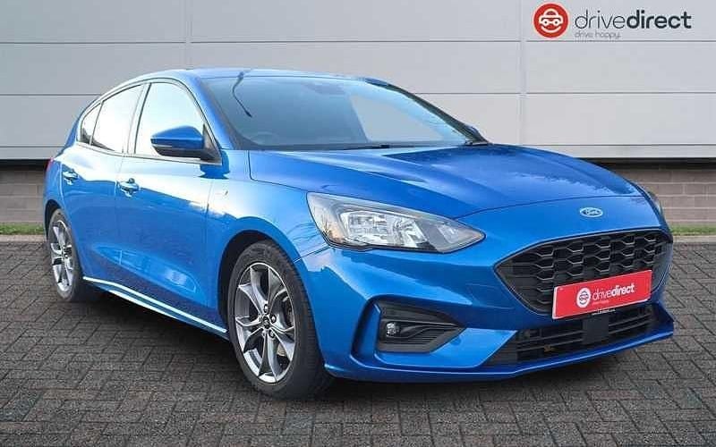 Blue Used 2021 Ford Focus ST-Line Hatchback | £11,860 (Super price) - Image 1/4