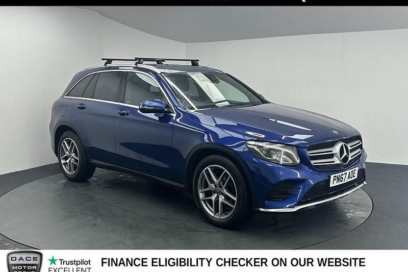 Used Mercedes GLC220 AMG line 170 HP (125 kW) 2017 Blue SUV