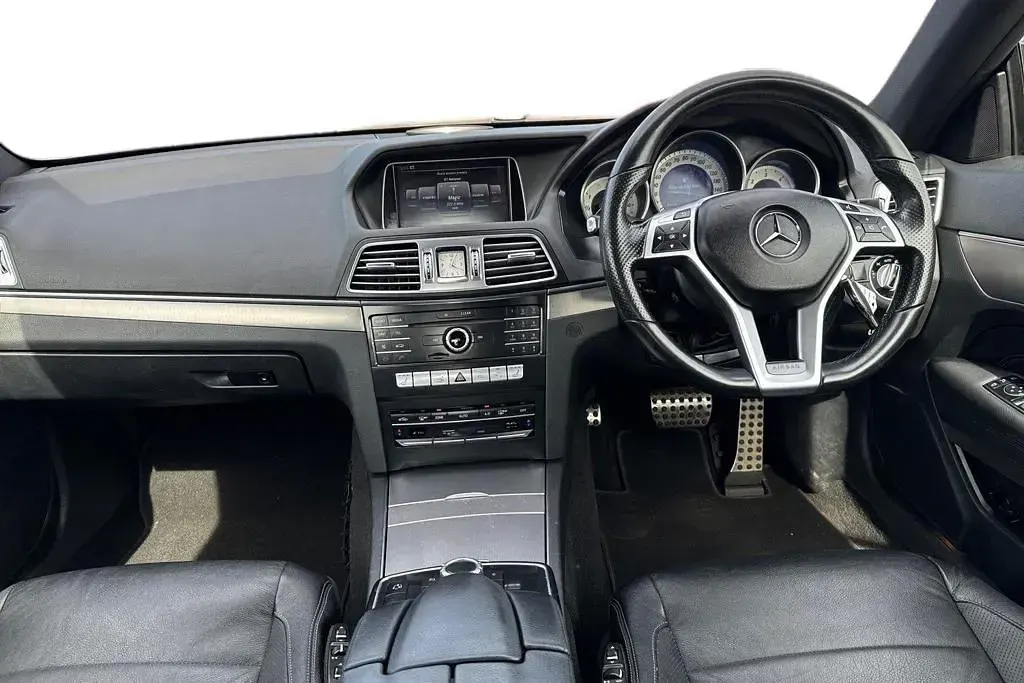 Used Mercedes E220 AMG line 177 HP (130 kW) 2015 Grey Coupe