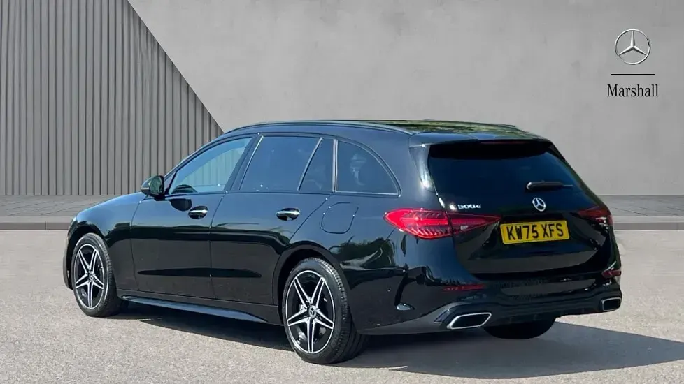New Mercedes C300e AMG Line Premium Plus 313 HP (230 kW) 2026 Obsidian black metallic