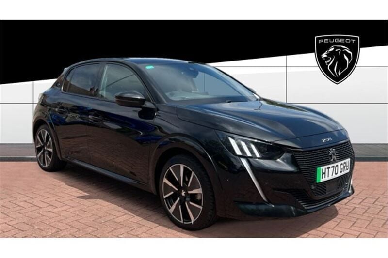 Black Used 2021 Peugeot e-208 GT Hatchback | £11,892 - Image 1/4