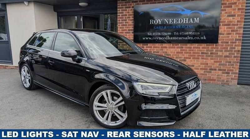Black Used 2019 Audi A3 Sportback S-Line Hatchback | £14,490 (Fair price) - Image 1/2