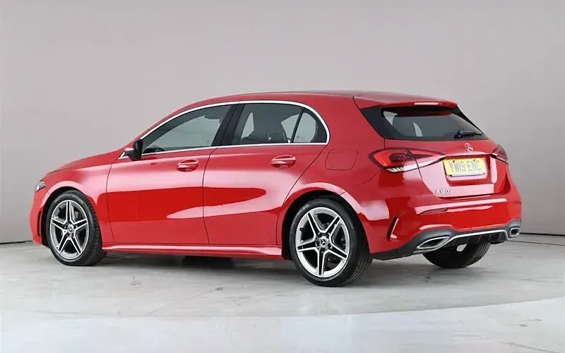 Used Mercedes A180 AMG line 116 HP (85 kW) 2019 Red Hatchback