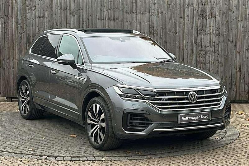 Grey Used 2019 VW Touareg R-line SUV | £30,799 - Image 1/4
