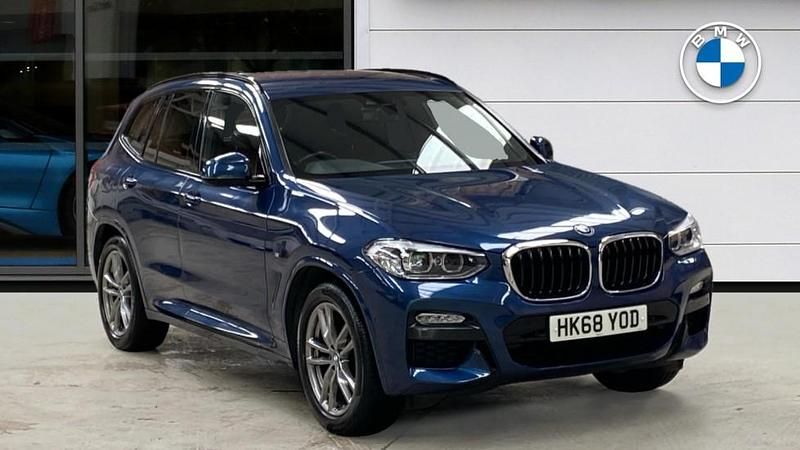 Blue Used 2018 BMW X3 M Sport SUV | £23,400 (Fair price) - Image 1/4