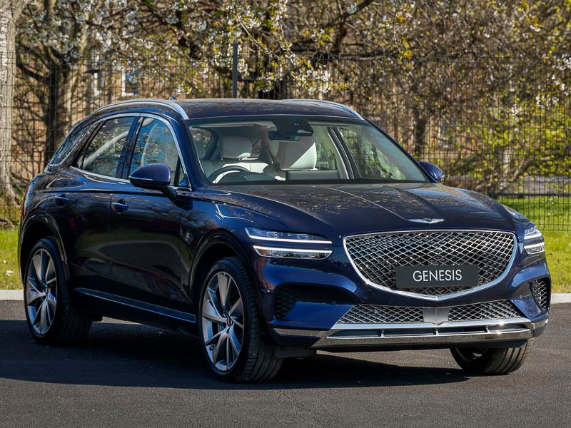 Blue New 2025 Genesis GV70 SUV | £43,998 (Good price) - Image 1/4