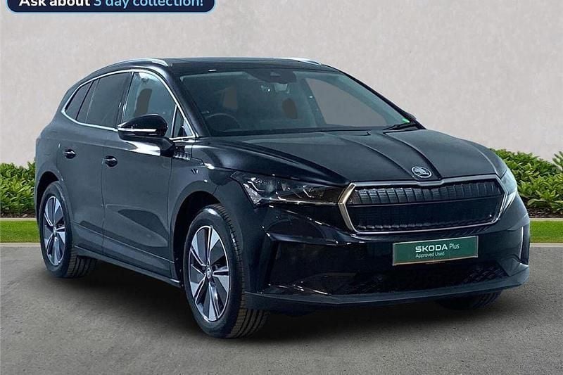 Black Used 2024 Skoda Enyaq iV SUV | £31,651 (A bit pricey) - Image 1/4