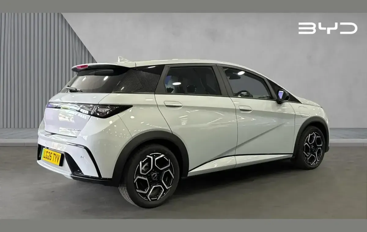 New BYD Dolphin Boost 130 kW (177 HP) 2026 White Hatchback