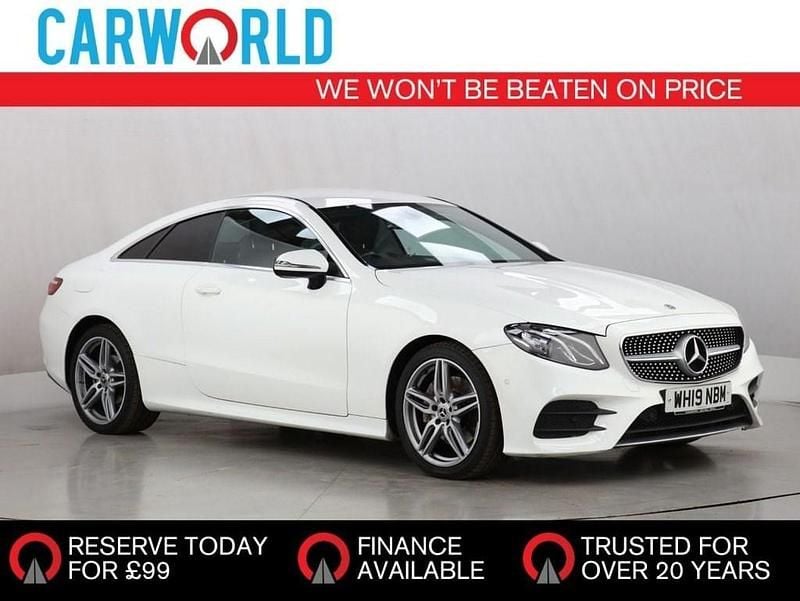 White Used 2019 Mercedes E220 AMG line Coupe | £19,979 (Good price) - Image 1/3