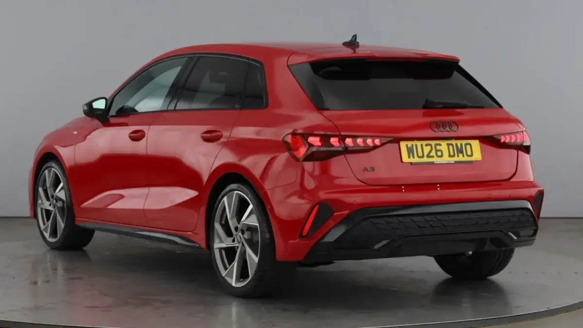 New Audi A3 Sportback Black Edition 2026 Red Hatchback