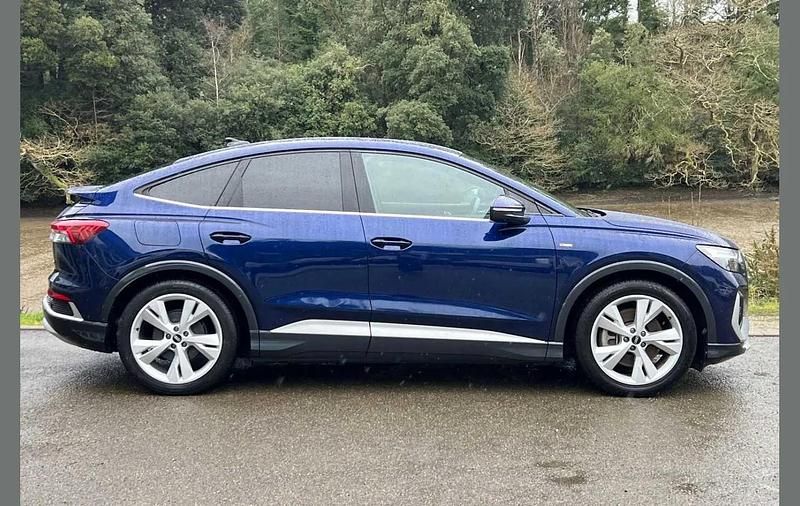 Used Audi Q4 Sportback e-tron S-Line 150 kW (204 HP) 2021 Blue SUV