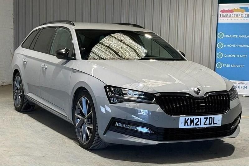 Used Skoda Superb SportlinePlus 190 HP (139 kW) 2021 Grey Estate