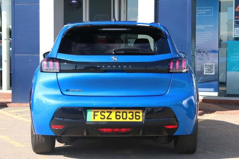 Blue Used 2021 Peugeot e-208 Allure Premium Hatchback | £11,589 (Fair price) - Image 1/4