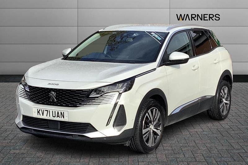 White Used 2021 Peugeot 3008 Allure Premium SUV | £14,495 (Fair price) - Image 1/4