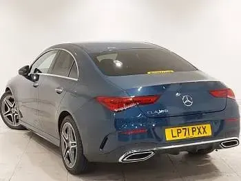 Used Mercedes CLA180 AMG Line Premium 136 HP (100 kW) 2022 Blue Coupe