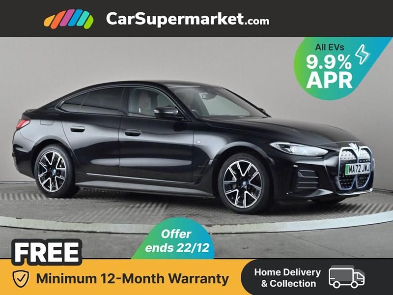 Black Used 2022 BMW i4 M Sport Sedan | £20,697 (Fair price) - Image 1/3