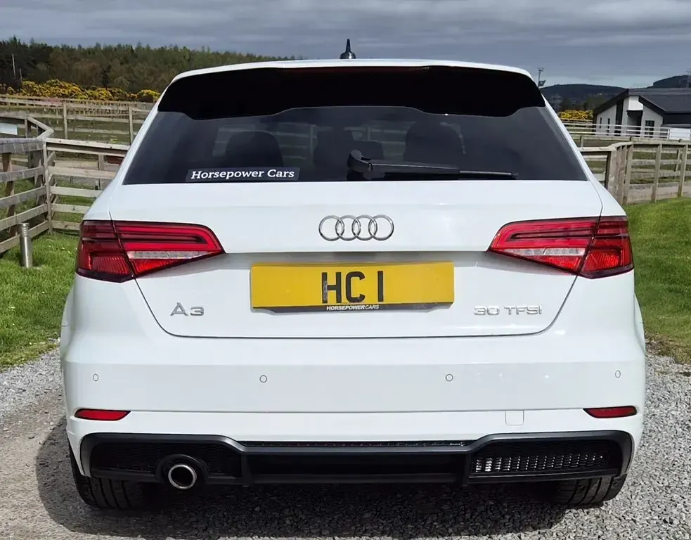 Used Audi A3 Black Edition 2018 White Sedan